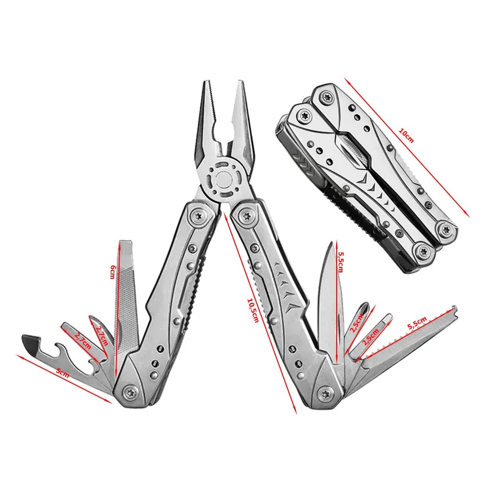 Extralink | Multitool | scyzoryk, 23w1, z etui, srebrny - obrazek 3