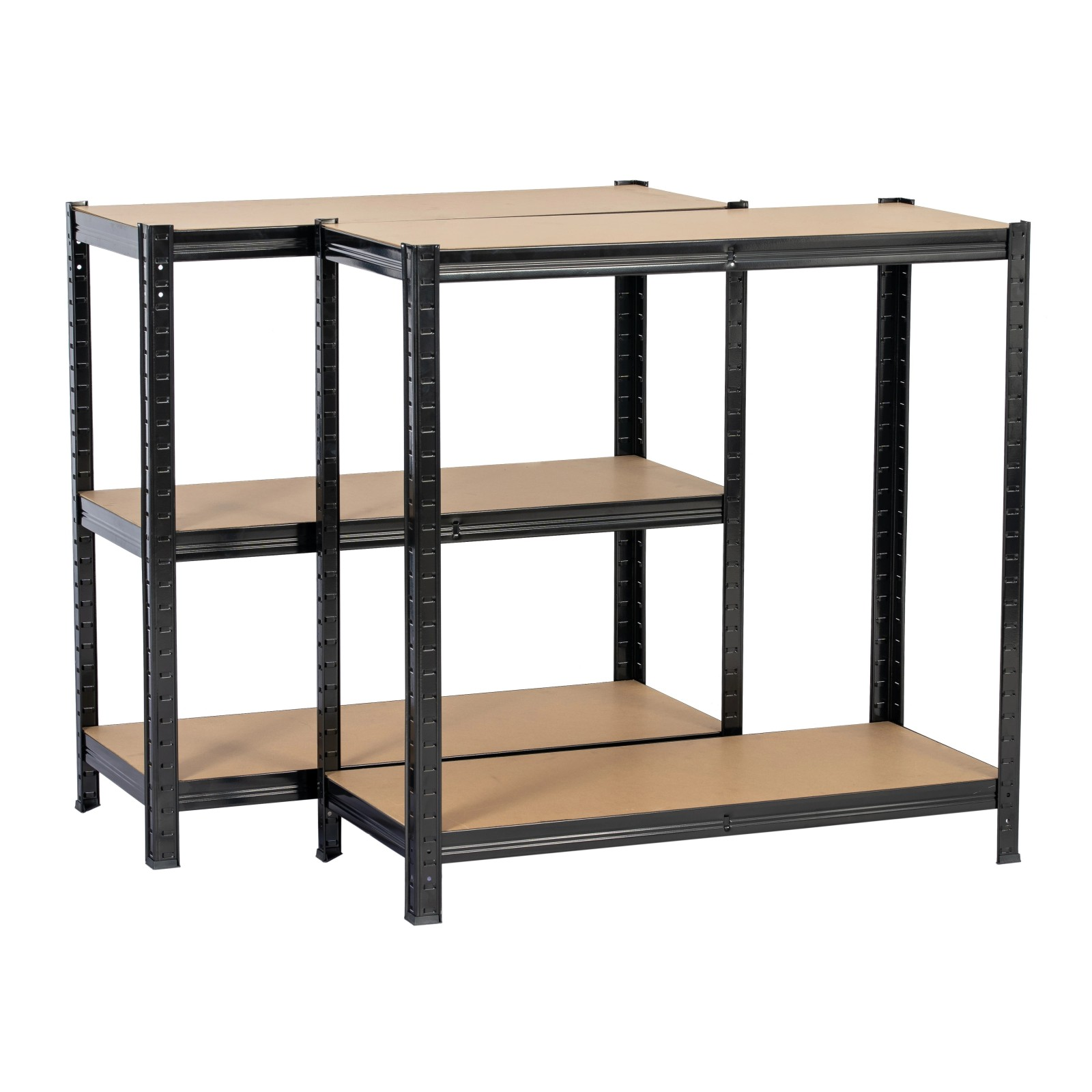 Extralink Regał magazynowy metalowy 180x90x40 czarny - obrazek 2
